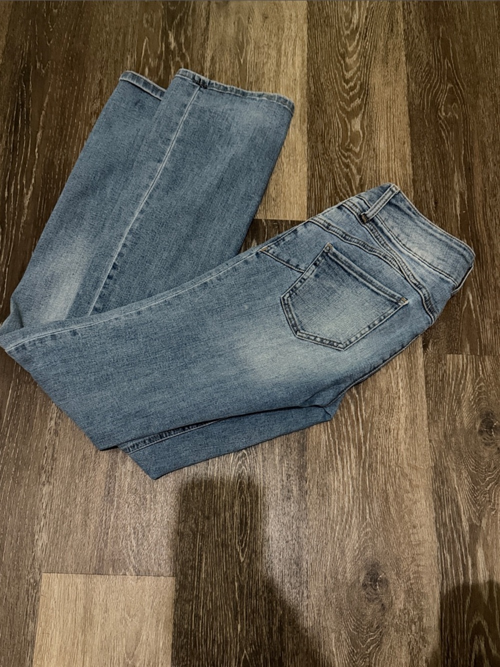 New York & Company Light Wash Straight Leg Jeans